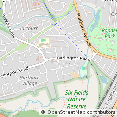 Map of Stockton-on-Tees, Cleveland