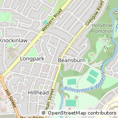 Map of Kilmarnock, Ayrshire