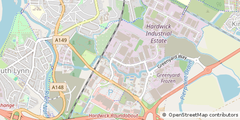 Map of King's Lynn, Norfolk