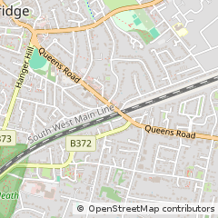 Map of Weybridge, Surrey