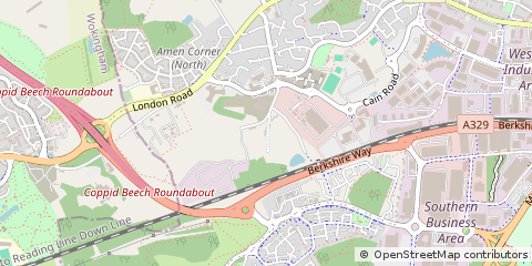 Map of Bracknell, Berkshire