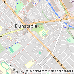 Map of Dunstable, Bedfordshire