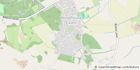 Map of Loughborough, Leicestershire