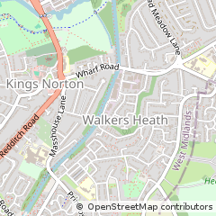 Map of Birmingham, West Midlands