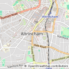 Map of Altrincham, Greater Manchester