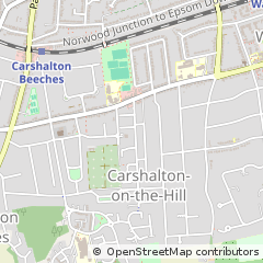 Map of Carshalton, Surrey
