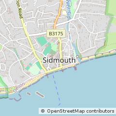 Map of Sidmouth, Devon