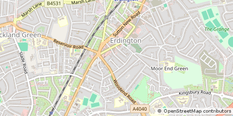Map of Birmingham, West Midlands