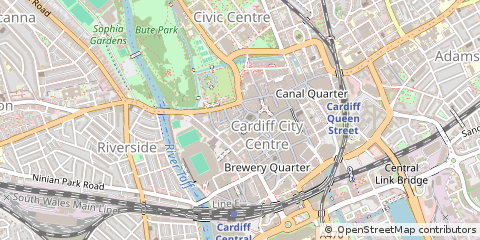 Map of Cardiff