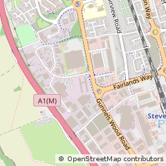 Map of Stevenage, Hertfordshire
