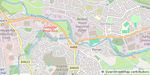 Map of Caerphilly