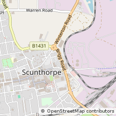 Map of Scunthorpe, North Lincolnshire