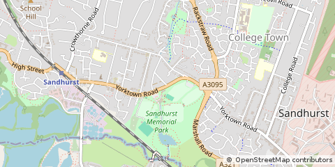 Map of Sandhurst