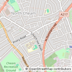 Map of Sutton, Surrey