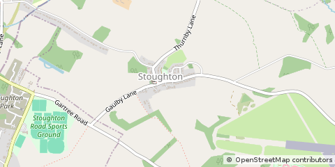 Map of Stoughton, Leicester