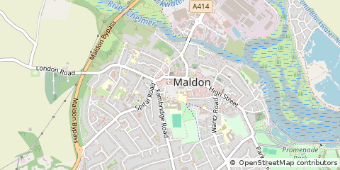 Map of Maldon, Essex