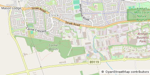 Map of Westhill, Aberdeenshire