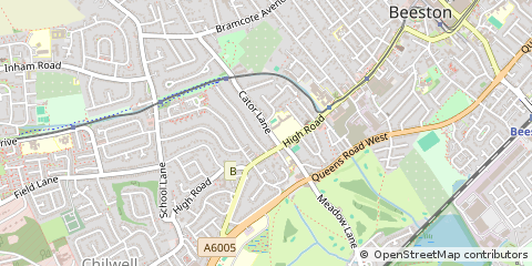 Map of Nottingham, Nottinghamshire