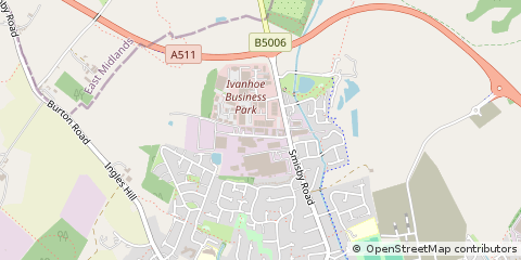 Map of Ashby-DE-LA-Zouch