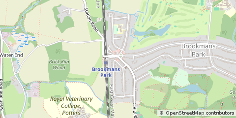 Map of Hatfield, Hertfordshire