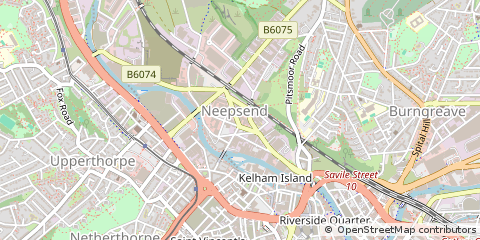 Map of South Yorkshire