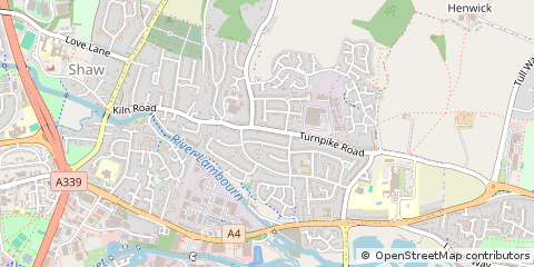 Map of Newbury, Berkshire