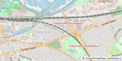 Map of Reading, Berkshire