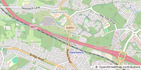 Map of Southampton, Hampshire