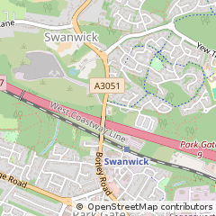 Map of Southampton, Hampshire
