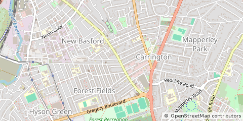 Map of Nottingham