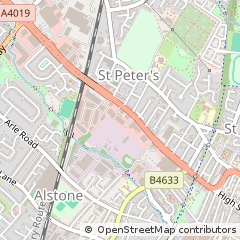 Map of Cheltenham, Gloucestershire
