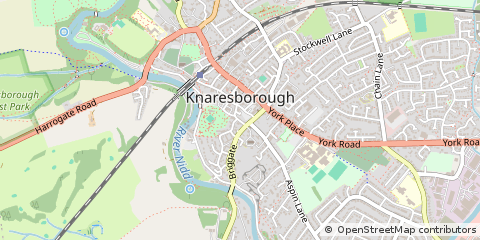 Map of Knaresborough, North Yorkshire