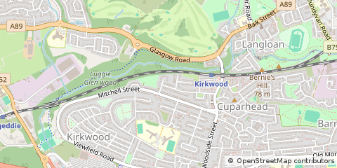 Map of Coatbridge