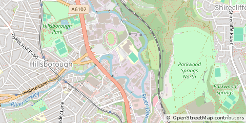 Map of South Yorkshire