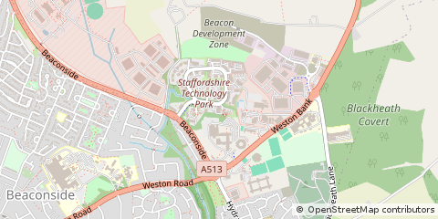 Map of Stafford, Staffordshire