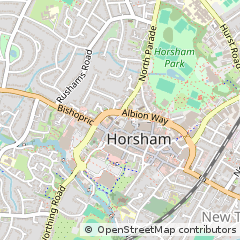 Map of Horsham