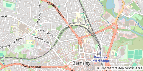 Map of Barnsley