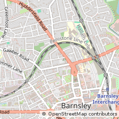 Map of Barnsley