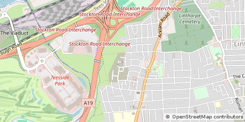 Map of Middlesbrough, Cleveland