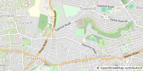 Map of Swansea