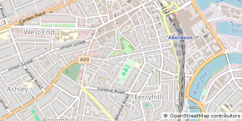 Map of Aberdeen