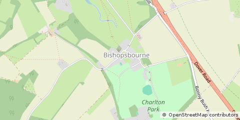 Map of Canterbury, Kent