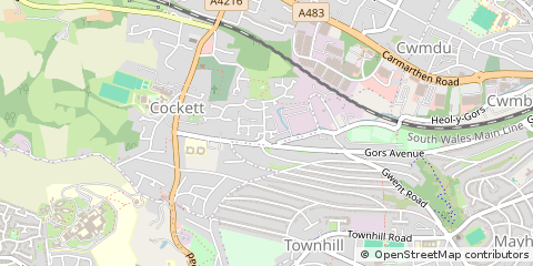 Map of Swansea