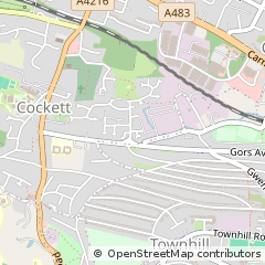 Map of Swansea