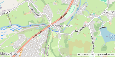 Map of Stoke-on-Trent, Staffordshire