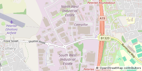 Map of Peterlee