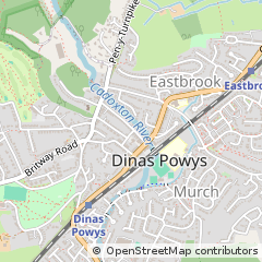 Map of Dinas Powys, Vale of Glamorgan