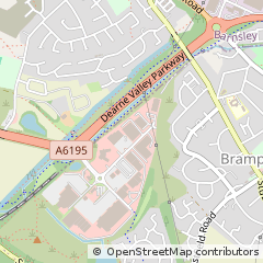 Map of Barnsley, South Yorkshire