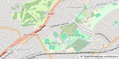 Map of Bournemouth, Dorset