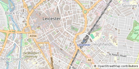 Map of Leicester